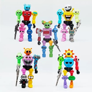 关节可动可拆卸机器人手办可动拼装游戏机器人模型摆件节奏盒子