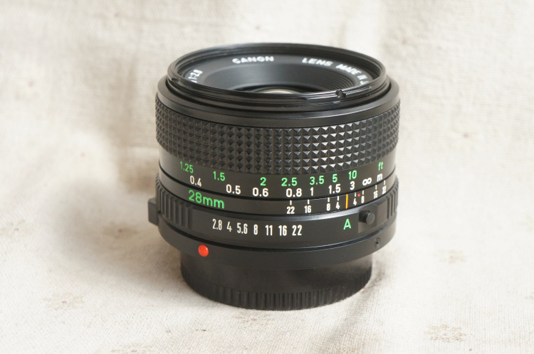 美品 佳能 FD/NFD 28mm f2.8 28/2.8 二手廣角定焦 可轉接