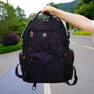 瑞士军士刀双肩包男商务休闲电脑背包大容量旅行书包高中大
