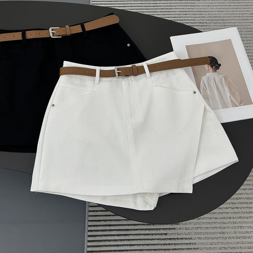 半身裙裤女显瘦高腰A字短裤裙