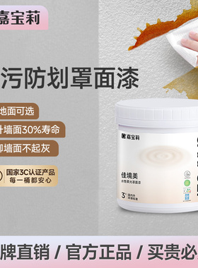 嘉宝莉罩面漆室内艺术墙面乳胶漆保护漆防水透明水性哑光自刷油漆