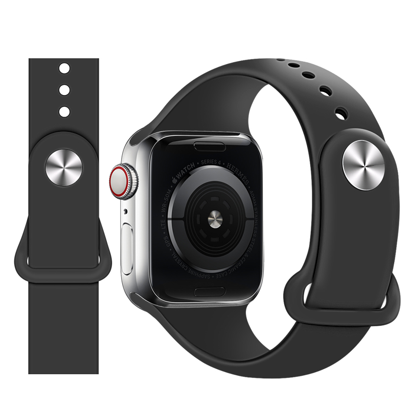 适用applewatch7代苹果手表s9表带iwatch9表带8/3/4/5/6/SE/7代s7硅胶运动替换表带49/42/40/41/45mm男女彩虹