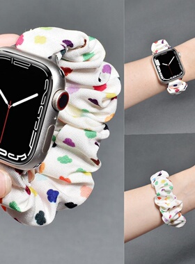 适用红米watch6/4/5手表带女生网红发圈小米手环8pro表带小米9pror智能edmi6//5运动手表带夏天国风替换带