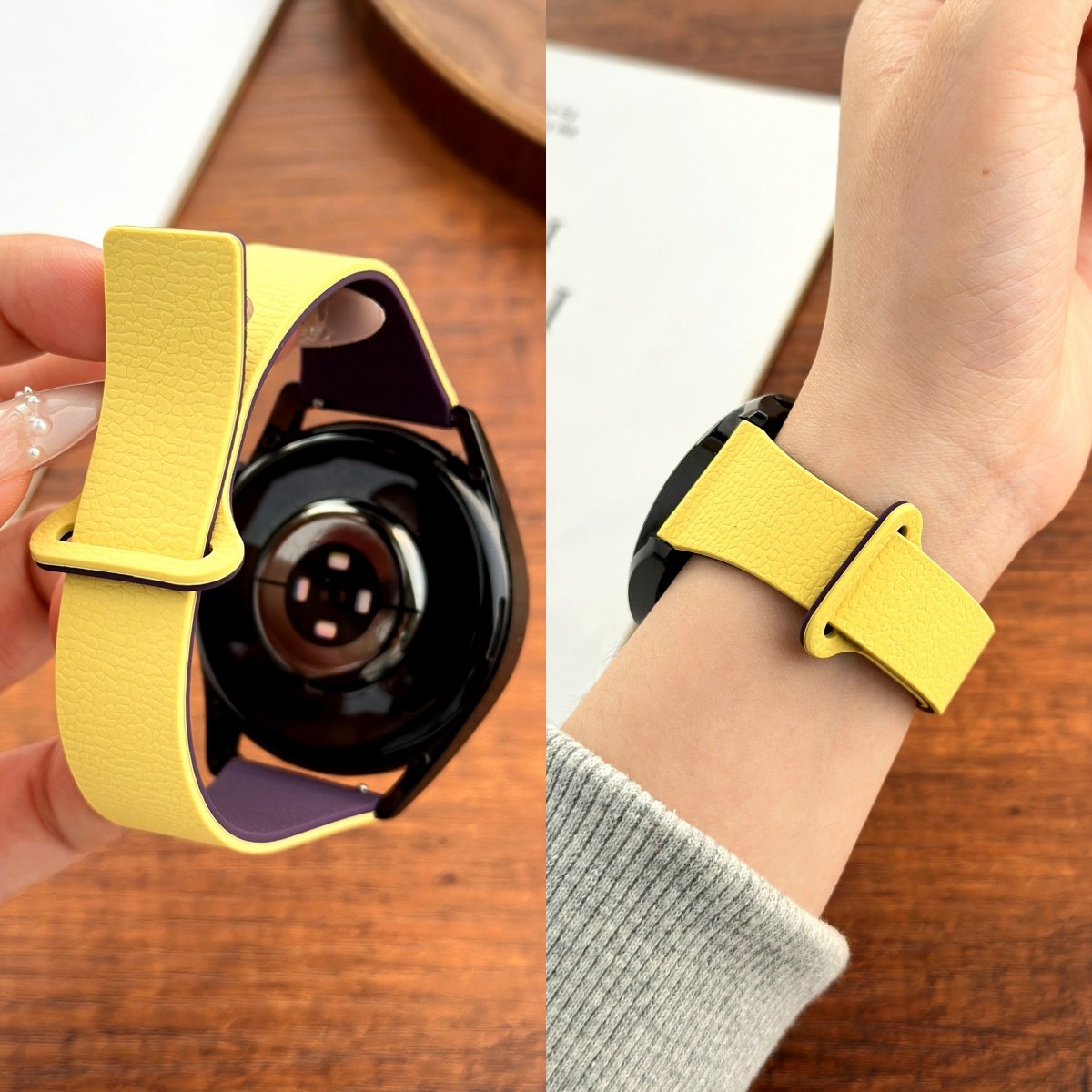 适用华为gt6表带gt5/6pro手表新款watchgt4女款小蛮腰磁吸watch5腕带智能女士gt3荔枝纹硅胶软磁4pro替换带,智能设备,智能手表手环表带/腕带,淘宝优惠券,粉丝福利购,淘宝优惠卷