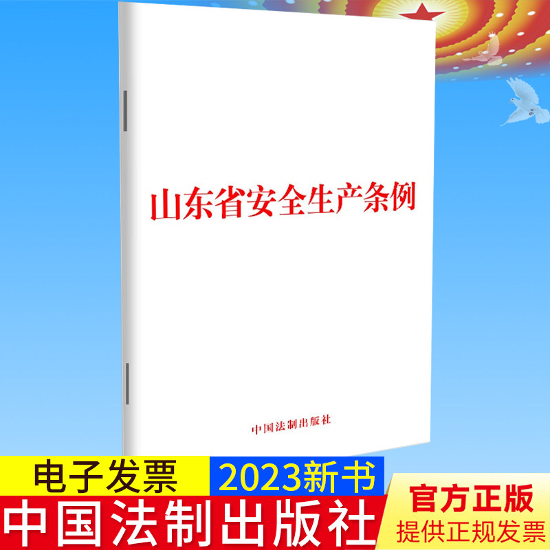 2023新书正版 山东省安全生产条例 32开 安全生产法律法规单行本法条 中国法制出版社9787521635546