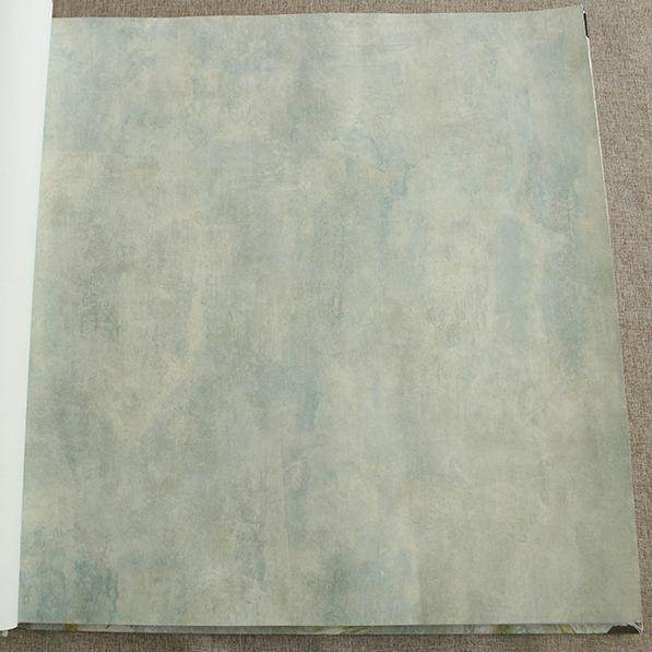 美国布鲁斯特纯纸墙纸美式乡村浅蓝色复古素色家装满铺壁纸现货