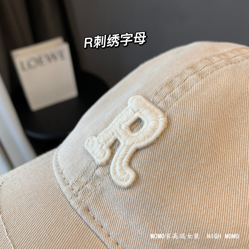 洋气时髦R字母休闲帽子网红