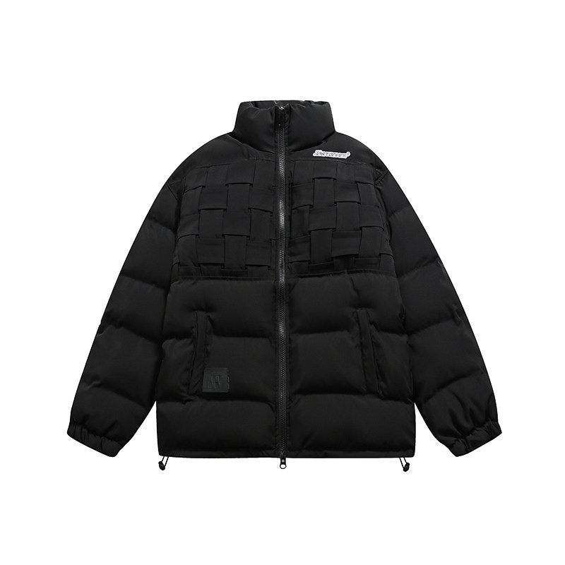 国潮冬季无帽立领棉服