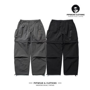 户外防水冲锋裤 男裤 子男可拆卸裤 脚休闲裤 潮 美式 长裤 机能伞兵工装