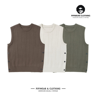 马甲毛衣男士叠穿休闲坎肩针织衫