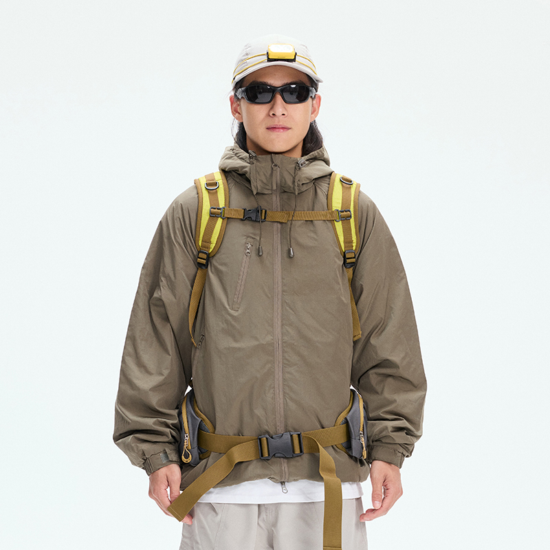 户外抗寒三防连帽羽绒服轻薄