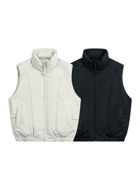 SEVENNOS-立领双色基础款羽绒马甲 88049-