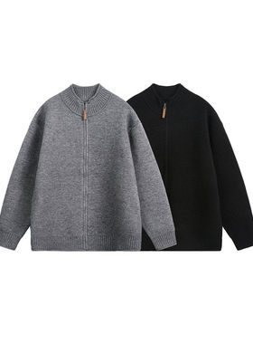 SEVENNOS-半高领拉链开衫-M3072