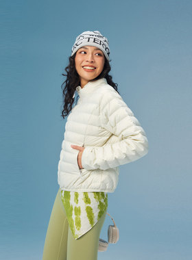 轻薄羽绒服女生立领修身短款外套