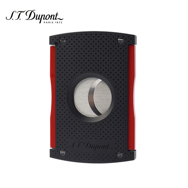 t.dupont法国都彭 红黑波点金属雪茄剪刀烟剪 3260