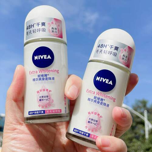 妮维雅止汗露走珠液膏女腋下除臭香体滚珠官方正品旗舰店男士腋窝