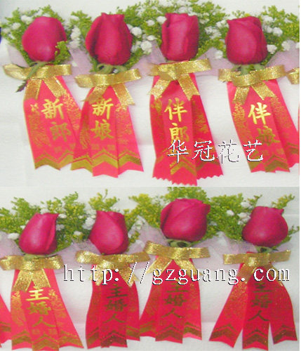 BB101/红玫瑰襟花/婚庆鲜花/襟花/手腕花/结婚用花/婚礼鲜花