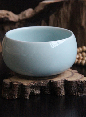 陶瓷碗钵黑色钵盂传统复古佛碗黄色白瓷青瓷和尚碗僧人居士米饭碗