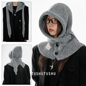 TUshu 时髦气质女巫帽～秋冬保暖拉法帽百搭显脸小韩系ins雷锋帽
