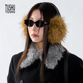 TUshu 慵懒搭配毛毛耳暖～气质百搭耳罩冬季 保暖护耳东北出游耳包