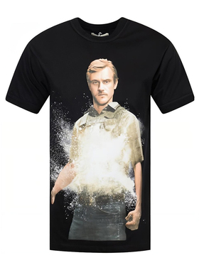 IH NOM UH NIT男士棉质印花短袖T恤衫 NUS18450-09B