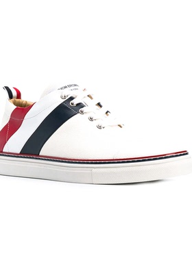 全新未使用 THOMBROWNE 男士皮革卵石纹运动鞋 MFD172A 公价10000