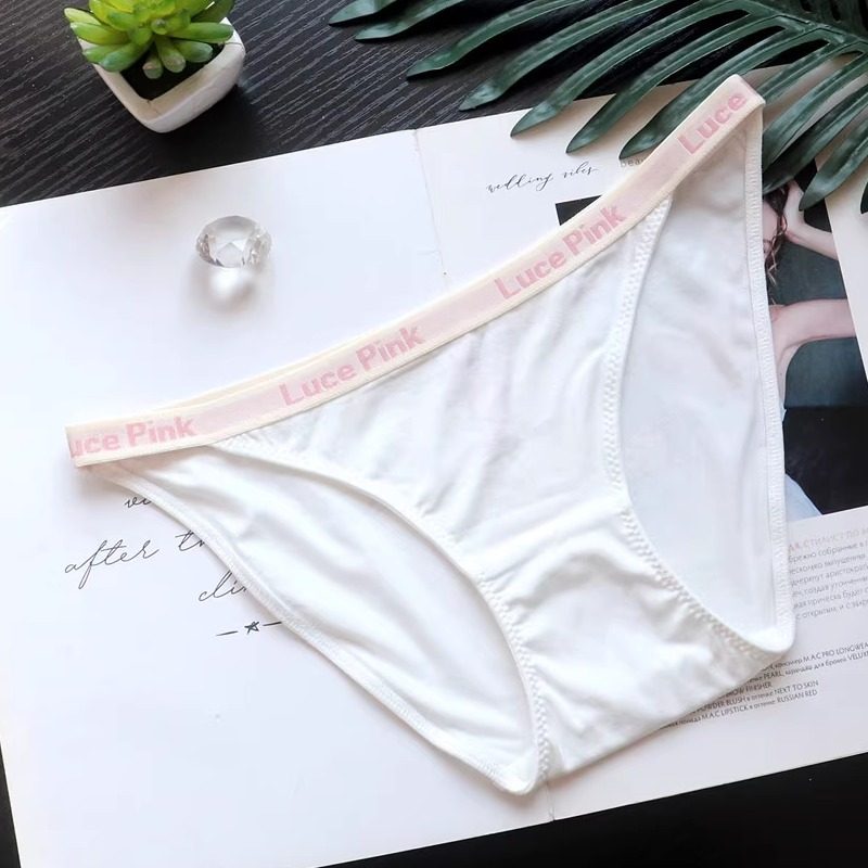 欧美PINK辣妹性感内裤女超薄舒适包臀低腰三角裤纯欲少女夜店酒吧