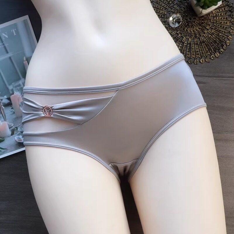 新款性感内裤女纯欲风透气舒适网纱超薄三角裤女透明透视甜美诱惑