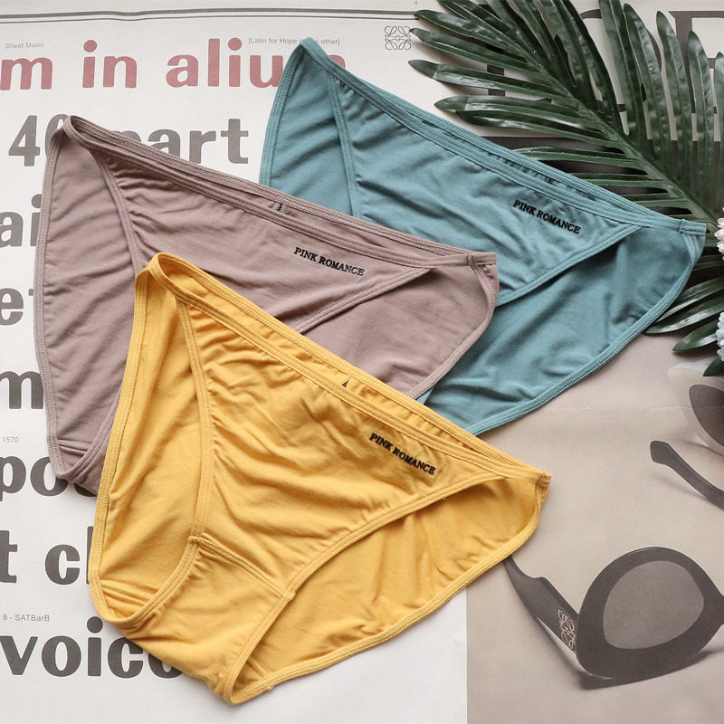 性感内裤女亲肤舒适透气简约三角裤纯欲风低腰小内内低腰短裤细带