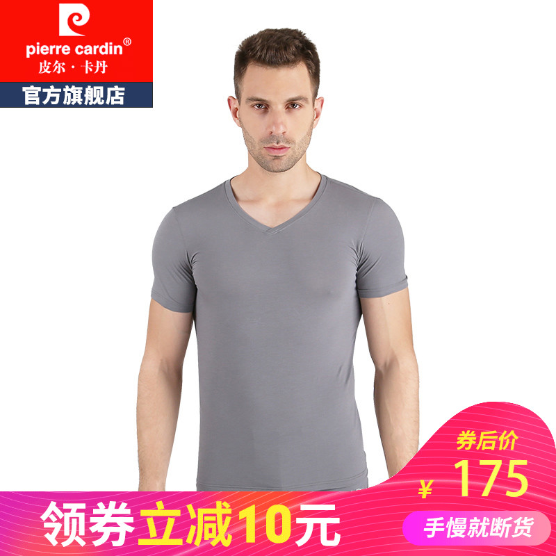 Pierre Cardin/Ƥ¶û¿¨µ¤¶ÌÐäTÐôÄÐÊ¿³¤ÈÞÃÞVÁì´òµ×ÉÀº¹ÉÀר¹ñÄÚÒÂ