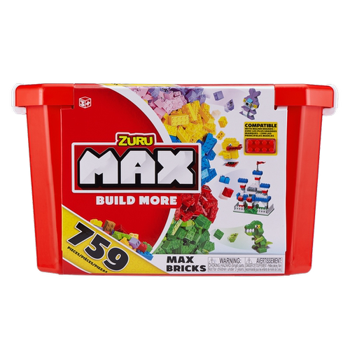 ZURU MAX小人积木套装759粒拼装益智积木塑料颗粒8347
