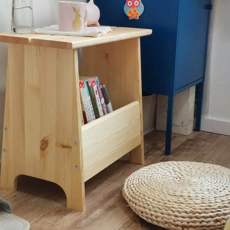 IKEA宜家佩尔约翰储物凳松木家用简约床边桌可收纳实木收纳凳边桌
