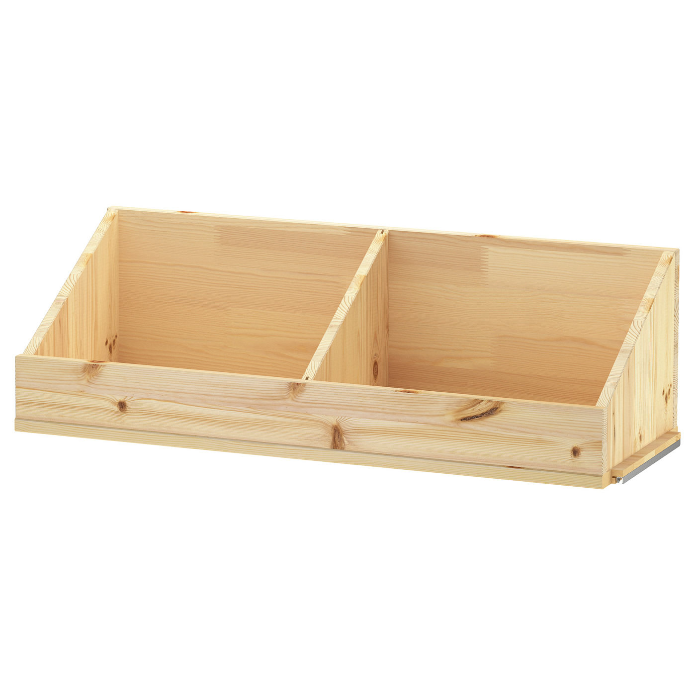 IKEA宜家代购伊娃储物盒搁板带分隔件松木83x30x25厘米家用收纳