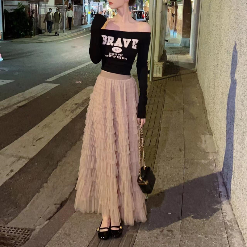 JUSTCC卡卡千层蛋糕裙超仙气裙子