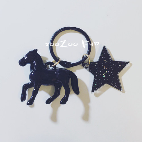 zoozoofun小马星星挂件钥匙扣