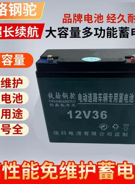 12v36A60ah蓄电池电瓶大容量农用照明灯电动喷雾器音响铅酸蓄电瓶