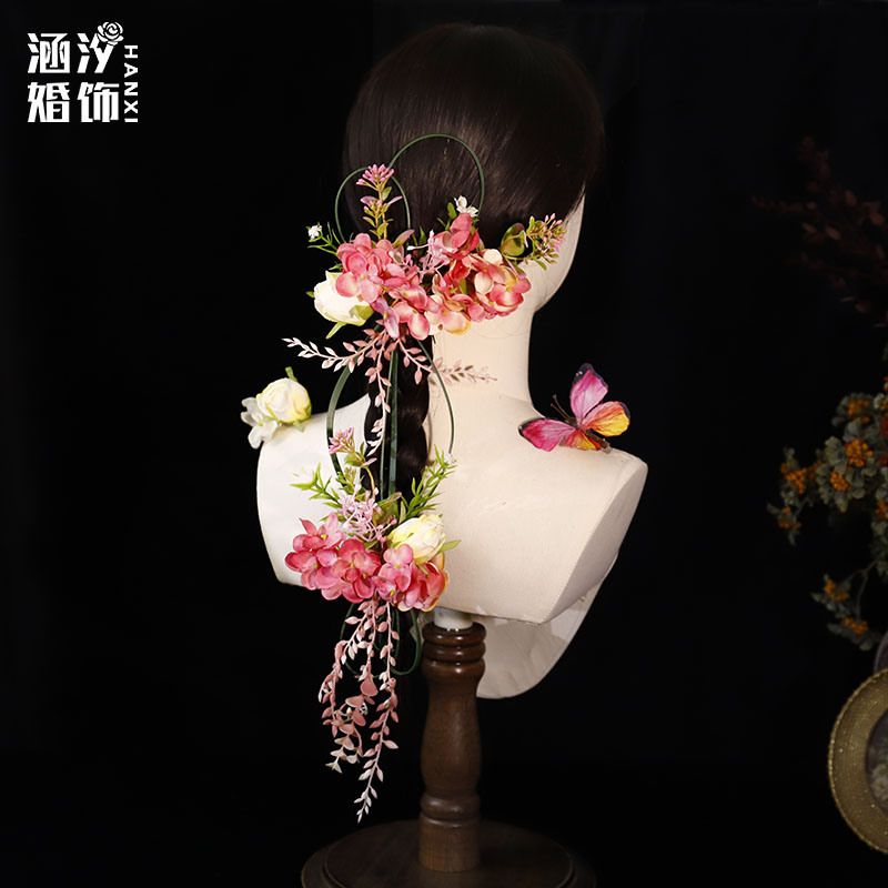 涵汐新款森系超仙手作发夹