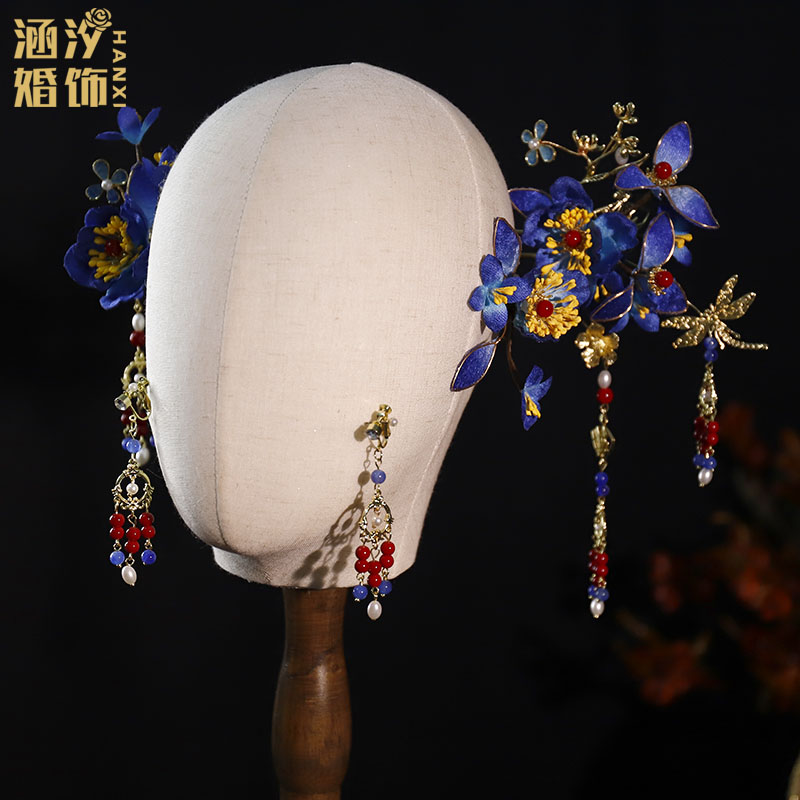 新中式新娘古典婚礼秀禾头饰