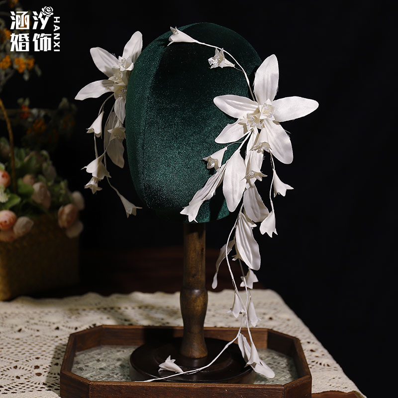 新款高级感手工花朵发夹