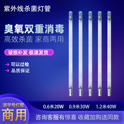 紫外线消毒灯医用级强力杀菌灯t8灯架支架20w30w40w商用臭氧灯管