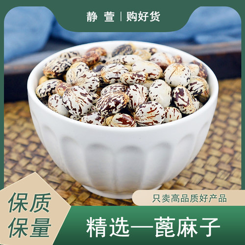 蓖麻子中药材静萱正品蓖麻籽萆麻子蓖麻仁大麻子非野生蓖麻子粉 - 封面