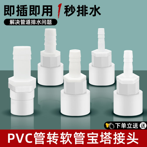 厨卫通用下水管排水变径接头加厚PVC洗碗机小厨宝20/25/32管配件