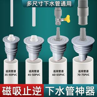 pvc管道防返密封塞净水器扫地机通用接头防漏塞排水管地漏塞神器