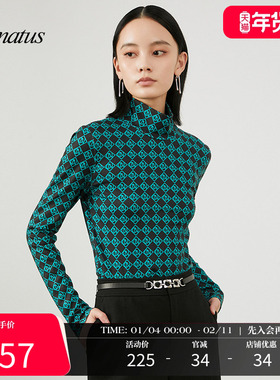 CONATUS/珂尼蒂思高级感上衣冬季新款小众个性独特打底衫女