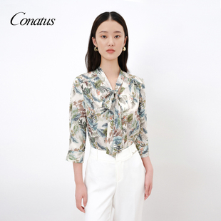 洋气别致摩登OL衬衫 新款 女 珂尼蒂思高级感上衣年春季 CONATUS