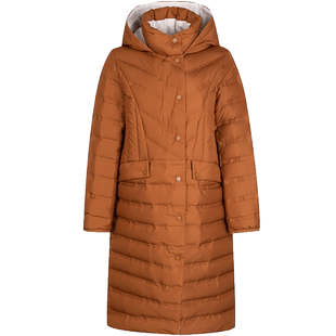 CONATUS/珂尼蒂思白鸭绒长款羽绒服冬季新款保暖防风外套女