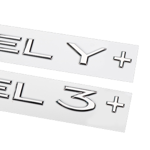 特斯拉焕新版Model 3/Y+加号车标贴长续航车后尾门车标符号改装