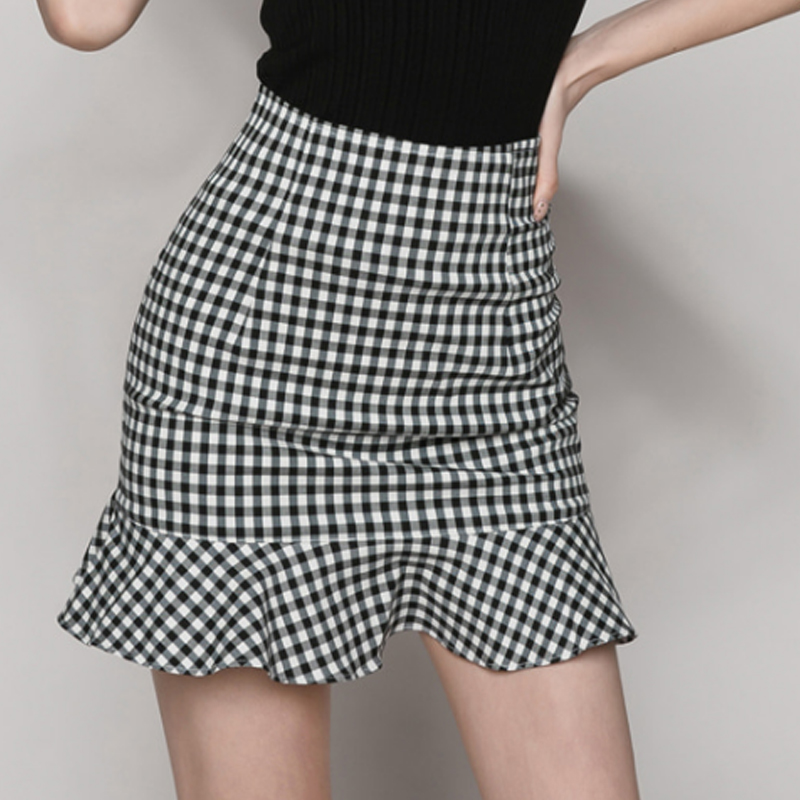 ÇåÓ°ÐåÑÅ2018º«°æÐ¿îÏᆵøÖʰëÉíȹºÚ°×¸ñÐÔ¸ÐÐÞÉíÏÔÊݰüÍÎȹ