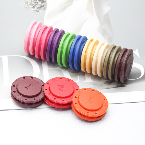 彩色圆形手缝磁铁暗扣磁力隐形