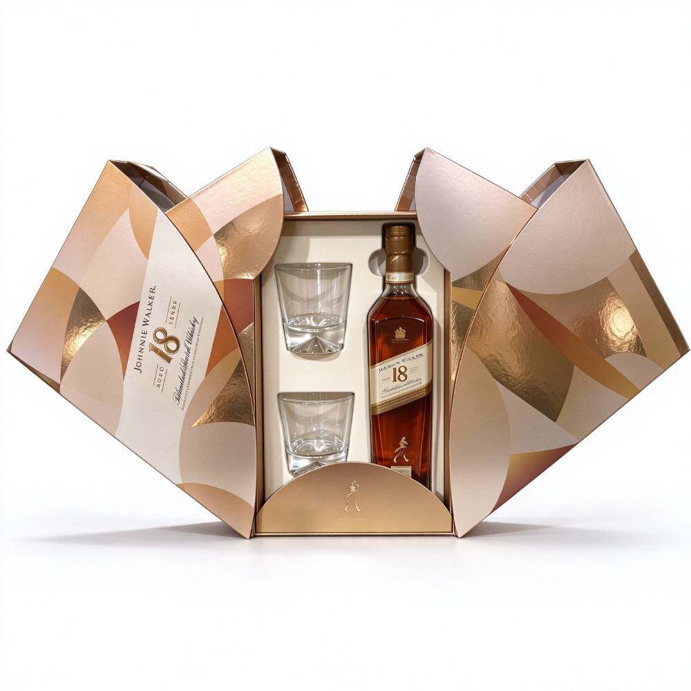 清仓行货尊尼获加18年铂金苏格兰调和威士忌礼盒Johnnie Walker